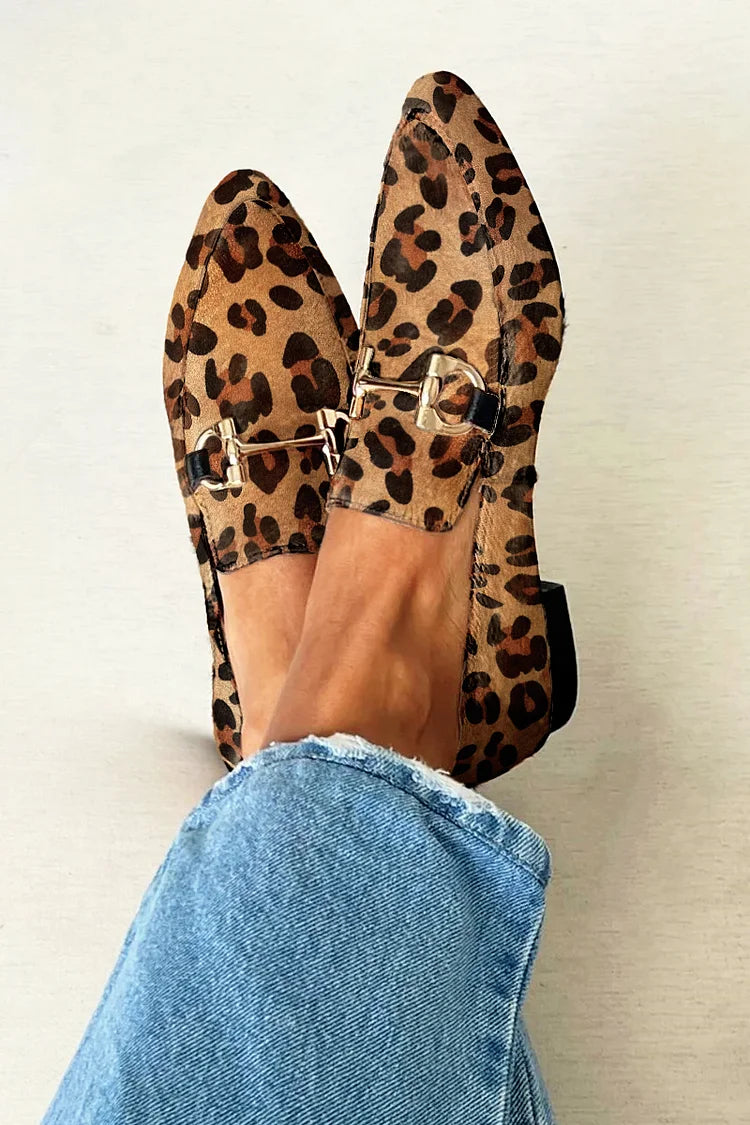 Bianca – Leopard Print Loafers