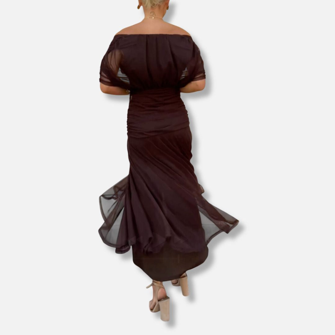 Evelyn – Elegant V-Neck Dress