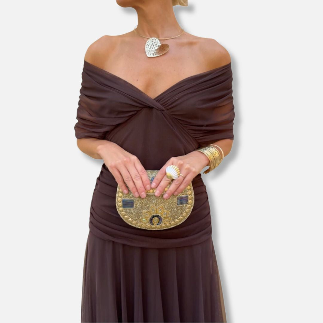 Evelyn – Elegant V-Neck Dress