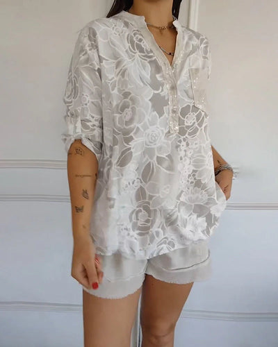 Casey – Floral Print Blouse