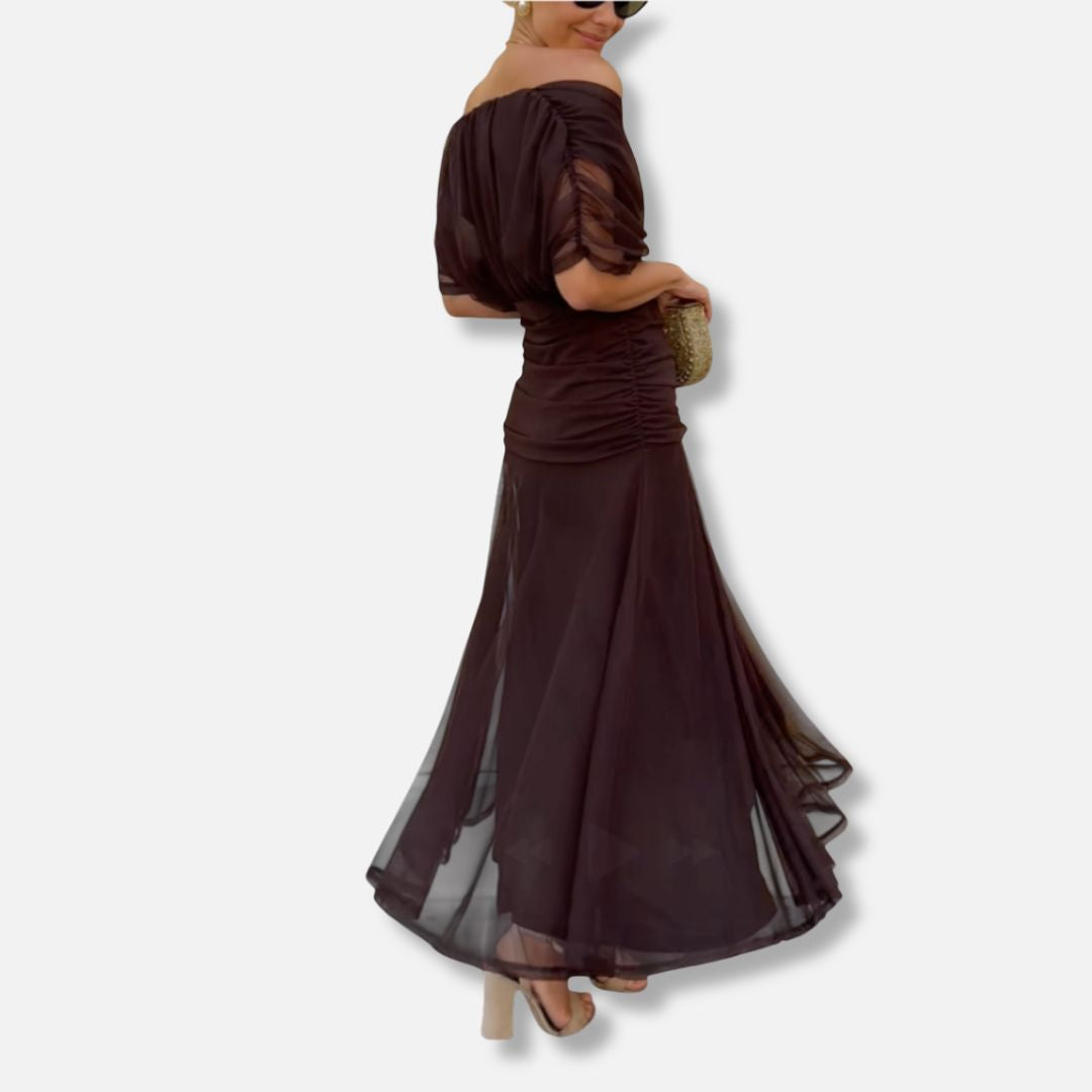 Evelyn – Elegant V-Neck Dress