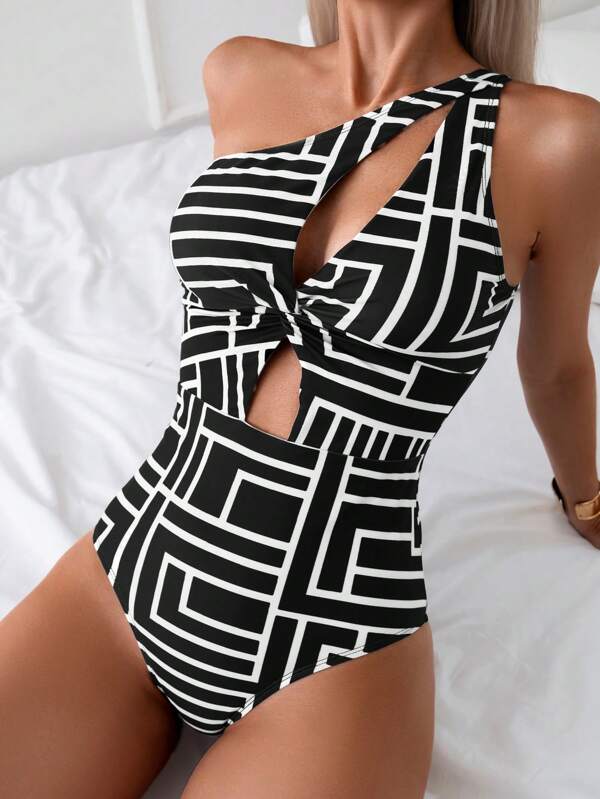 Brigite – Geometric Swimsuit