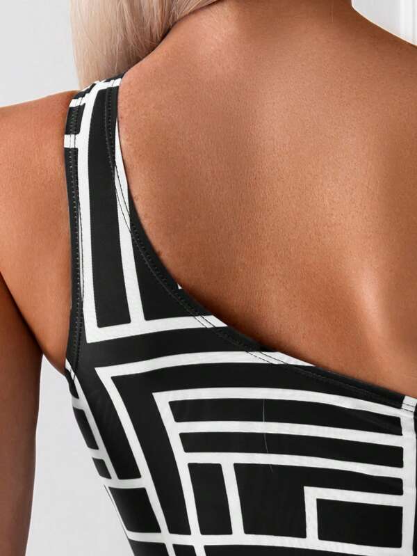 Brigite – Geometric Swimsuit
