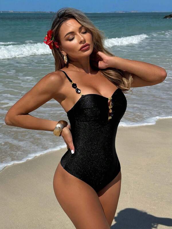 Desirée – Textured Swimsuit