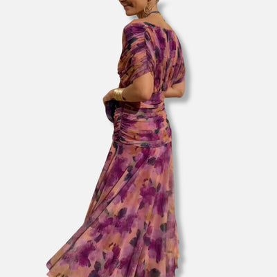 Evelyn – Elegant V-Neck Dress