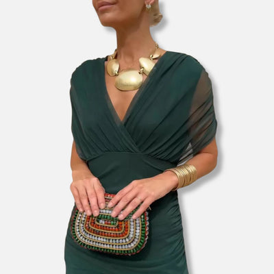 Evelyn – Elegant V-Neck Dress