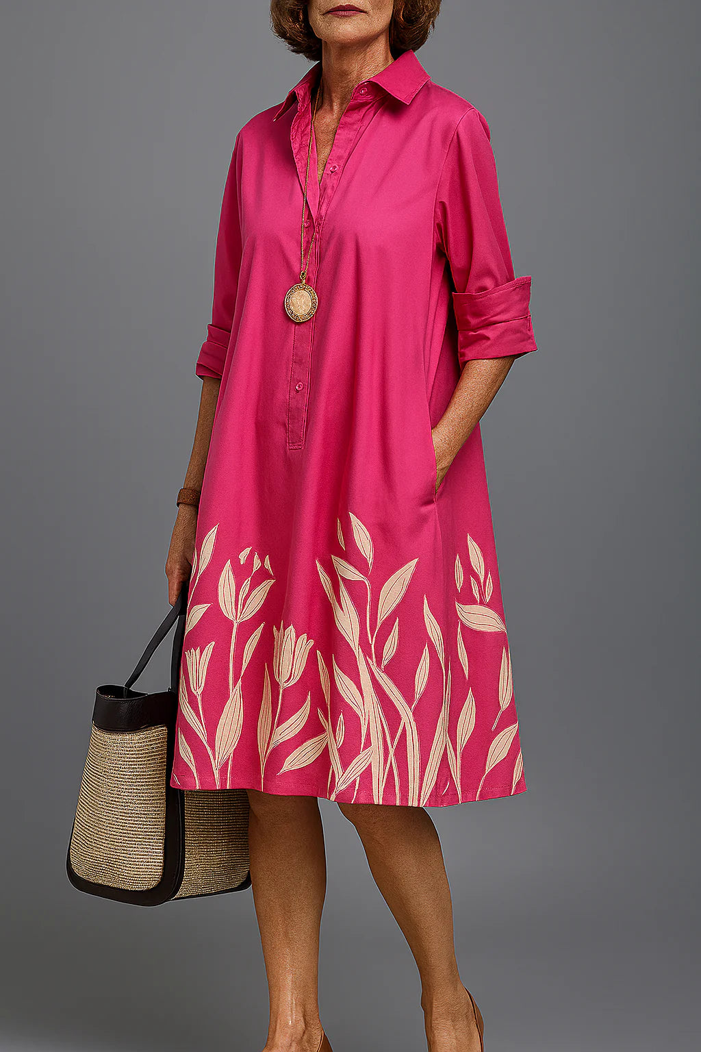 Michelle – Luxe Midi Dress for Effortless Elegance