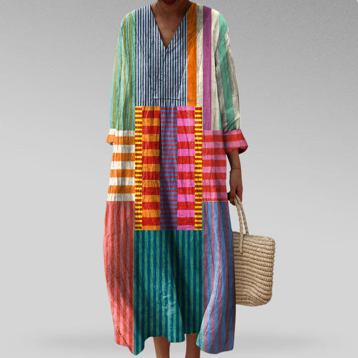 Naomi – Colourblock Breeze Maxi Dress