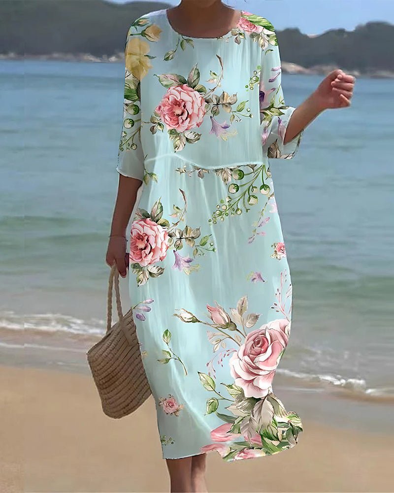 Tracy – Sunset Floral Dress