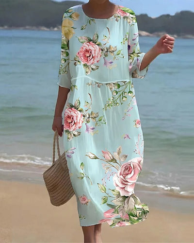 Tracy – Sunset Floral Dress