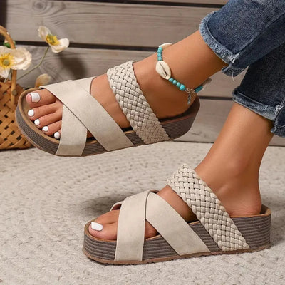 Aurelia – Orthopedic Leather Strap Sandals