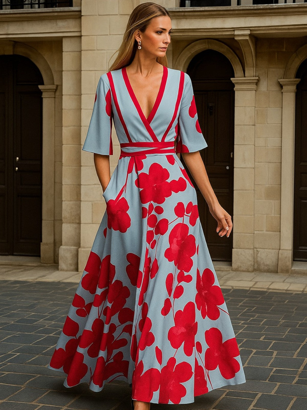 Kali – Elegant Sleeved Dress