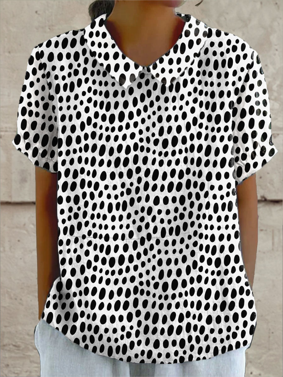 Lily – Polka Dot Print Shirt