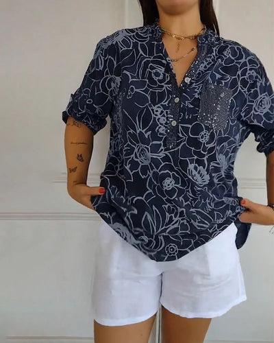 Casey – Floral Print Blouse