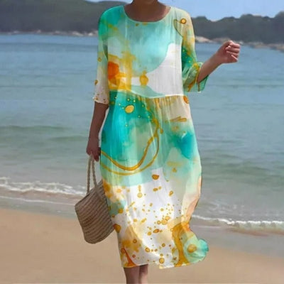 Tracy – Sunset Floral Dress
