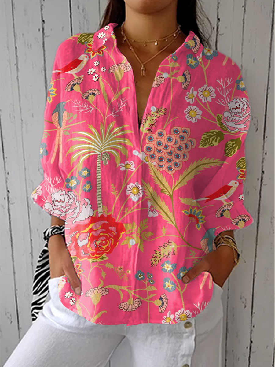 Floriana – Tropical Blossom Blouse