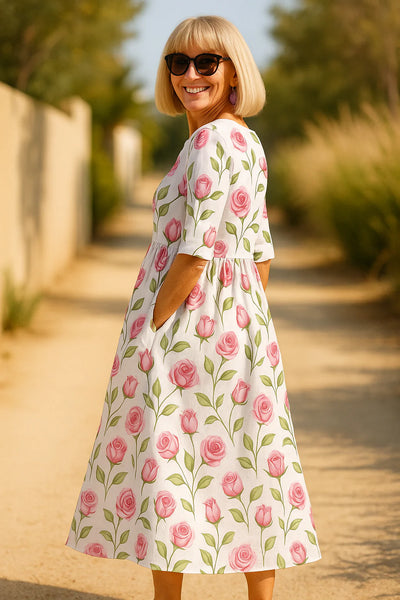 Eliza – Relaxed Midi Dress