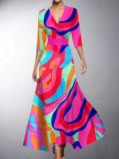 Zoe – Classic Floral Maxi Dress