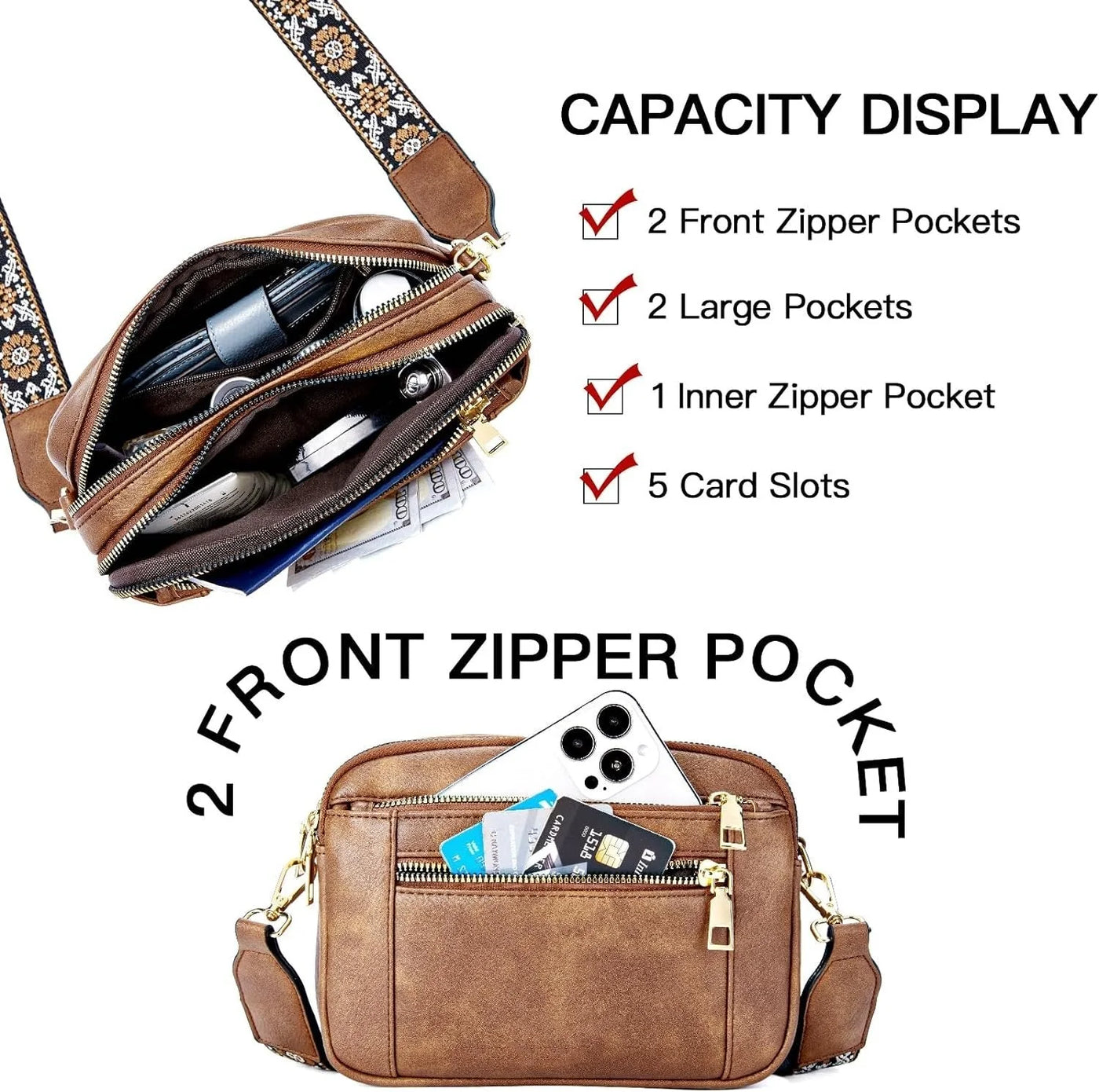 Mila - Refined Leather Shoulder Bag