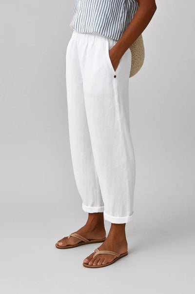 Ramina - Timeless Linen-Cotton Trousers