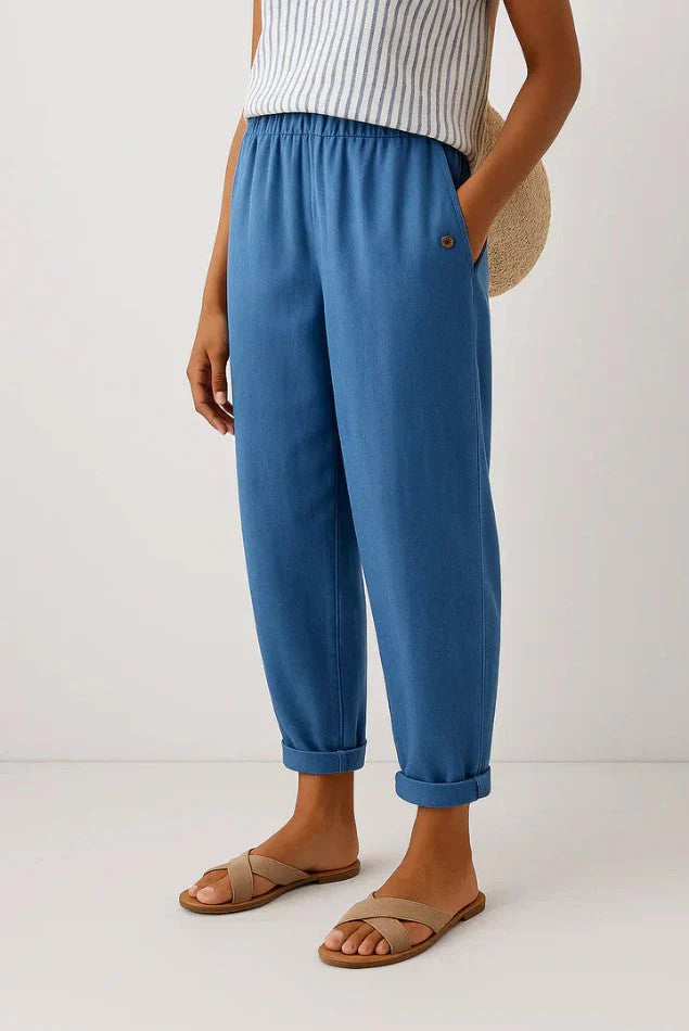 Ramina - Timeless Linen-Cotton Trousers