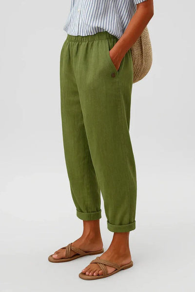 Ramina - Timeless Linen-Cotton Trousers