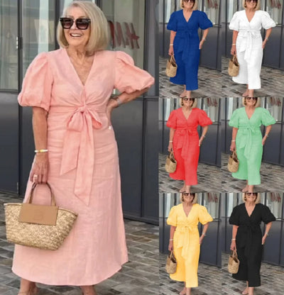 Stella – Elegant V-Neck Dress