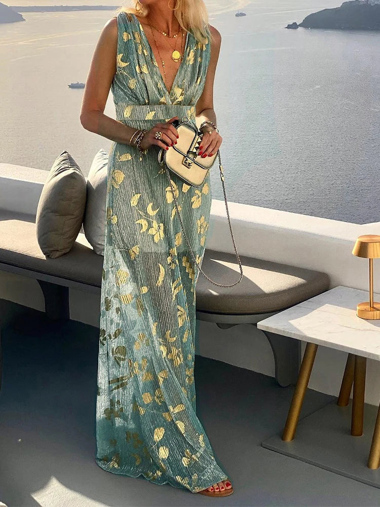 Amy – Elegant Floral Maxi Dress