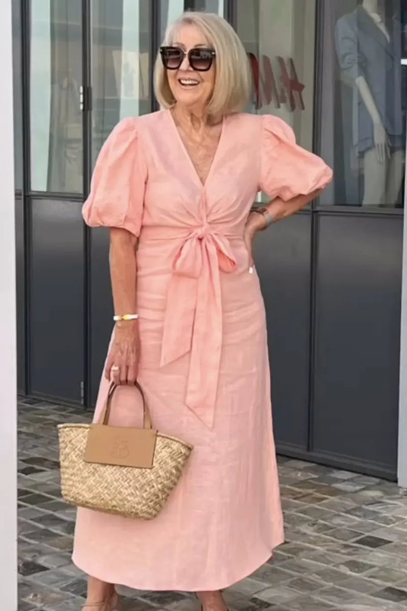 Stella – Elegant V-Neck Dress