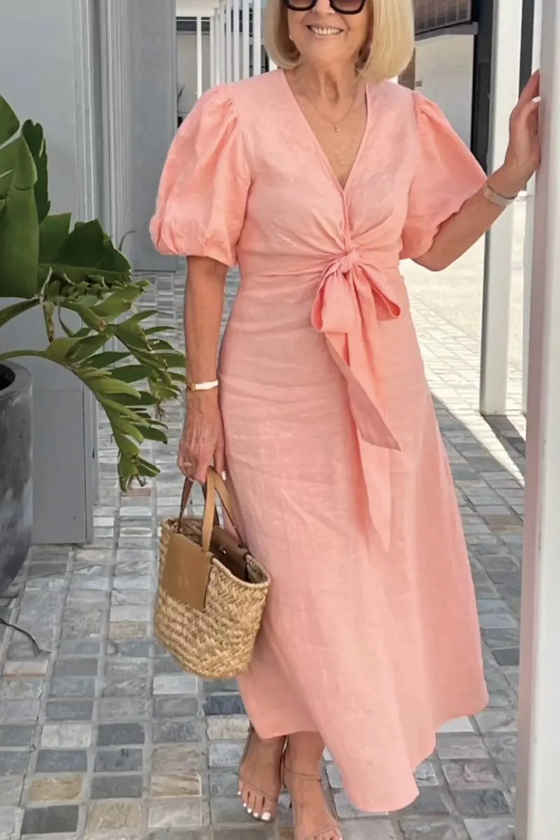 Stella – Elegant V-Neck Dress