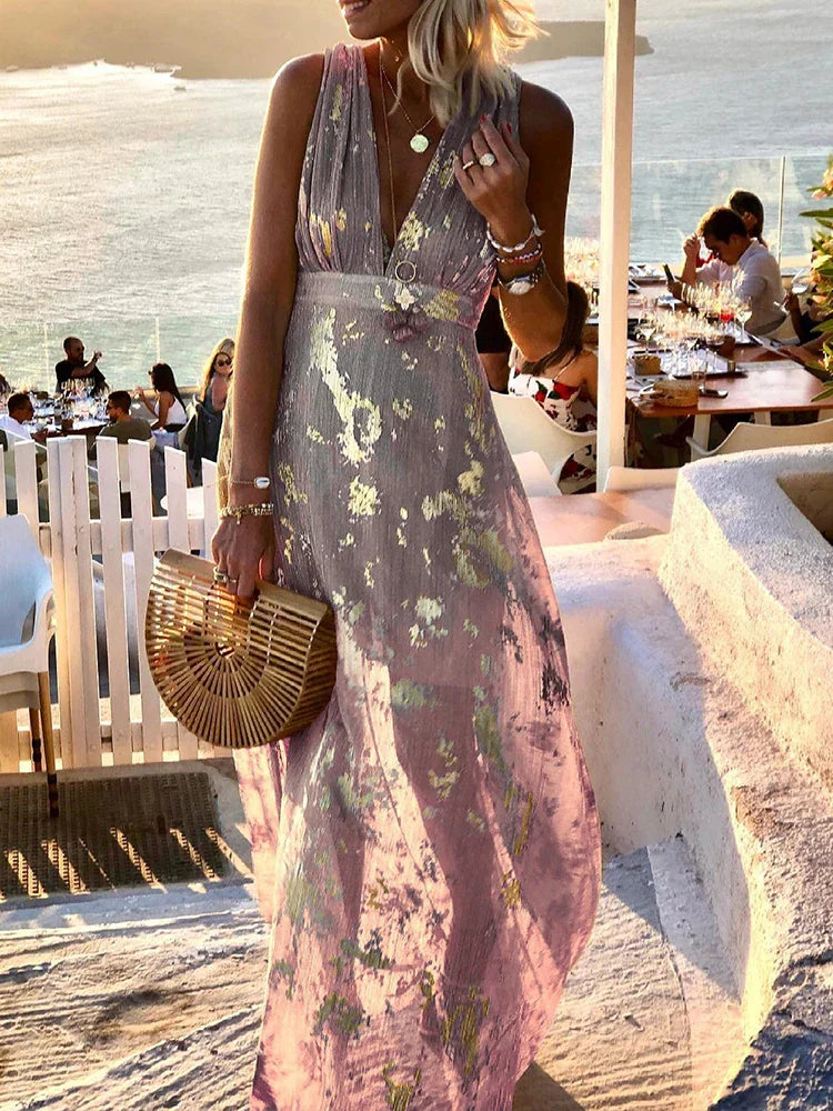 Amy – Elegant Floral Maxi Dress