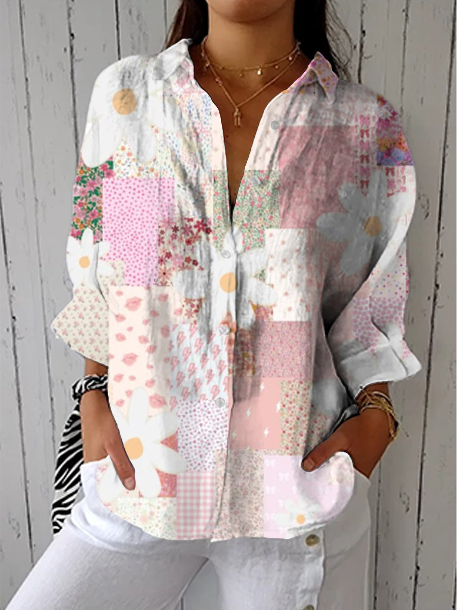 Fanny – Patchwork Daisy Blouse